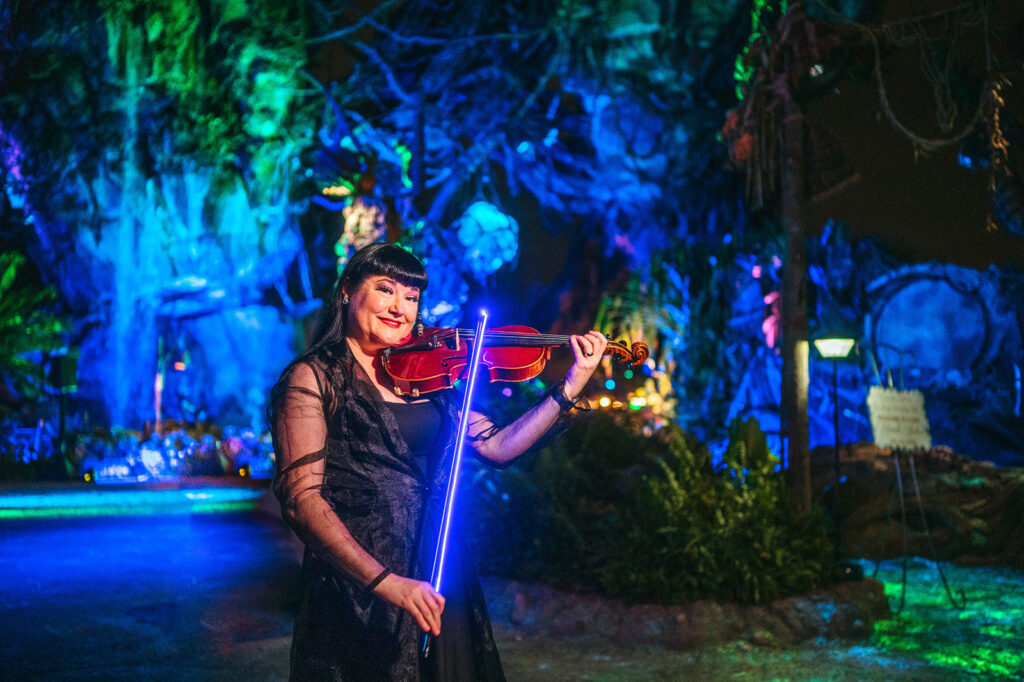 Violinist in Walt Disney World's Pandora for Disney Wedding
