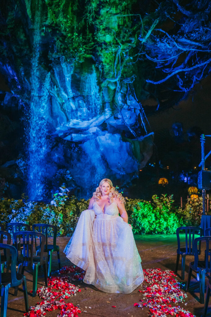 Bride in Walt Disney World's Pandora for Disney Wedding